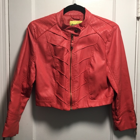 Charlotte Russe Jackets & Blazers - Charlotte Russe Faux Leather Moto Biker Jacket